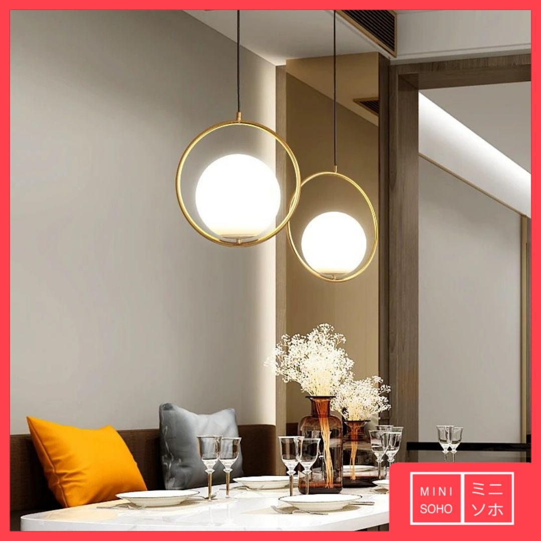 Lampu Gantung Hias Bola Besar Modern Minimalis Mewah Bedroom Pendant Ceiling Light Lamp