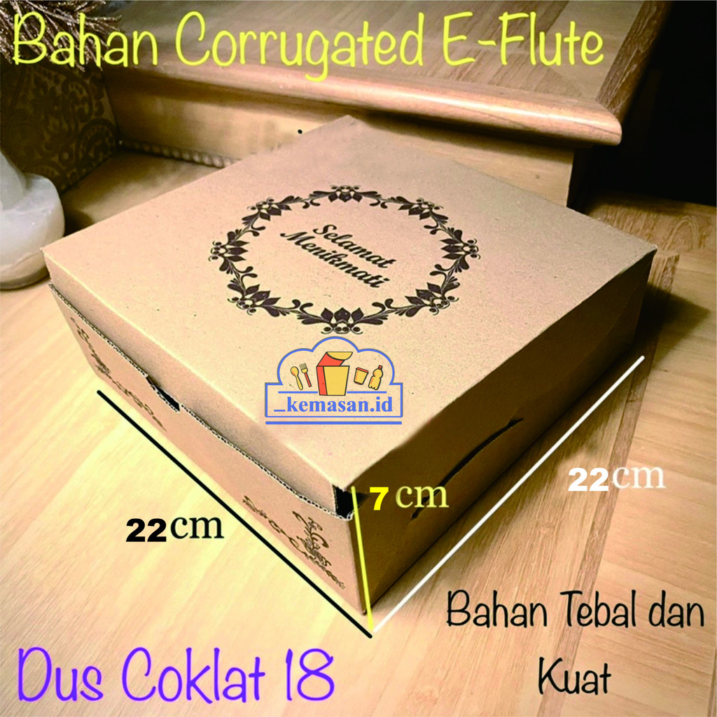

DUS COKLAT EFLUTE MOTIF/CLASSIC EF SELAMAT MENIKMATI R10B 22X22X7 10PCS-SBP