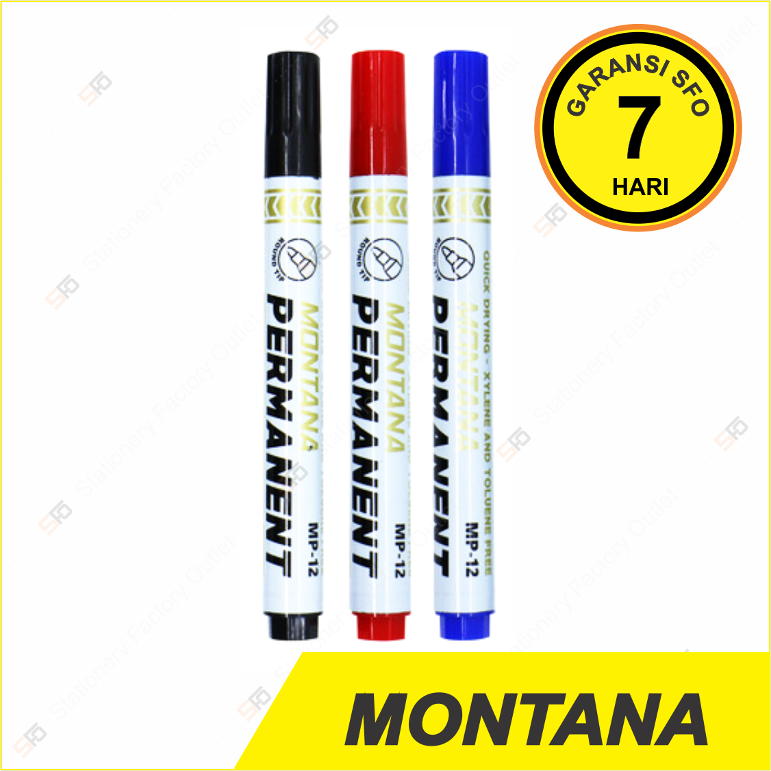 

Spidol Permanen Montana - Bisa Diisi Ulang - Permanent Refillable Marker MP-12