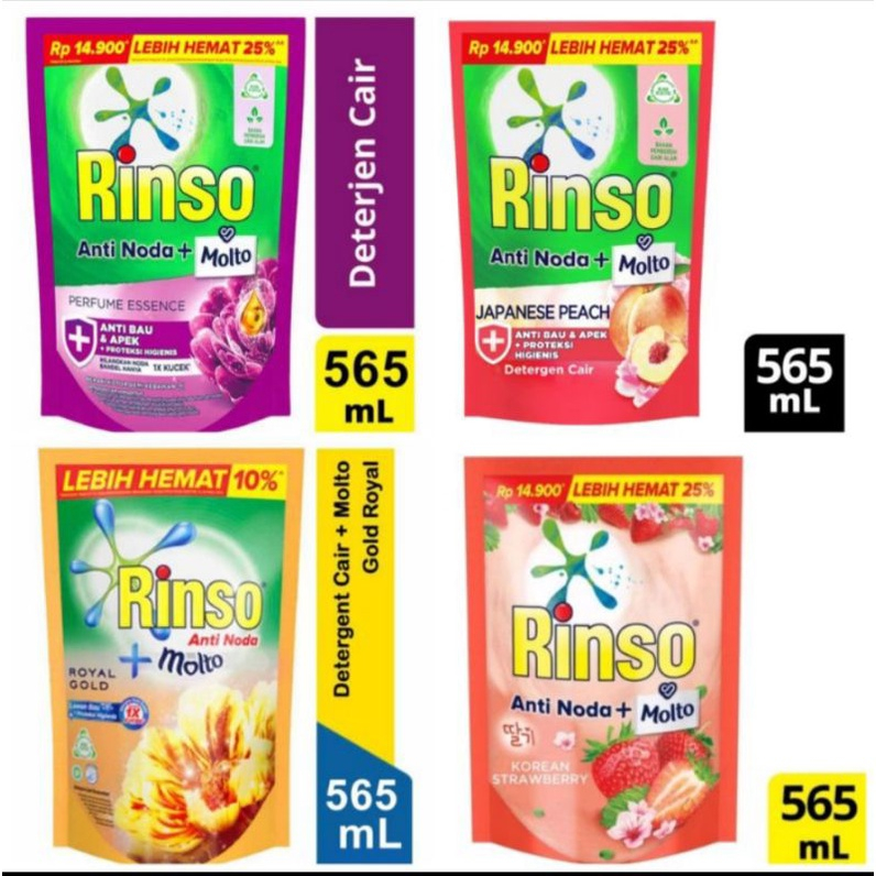 RINSO MOLTO DETERGENT CAIR 565 ML