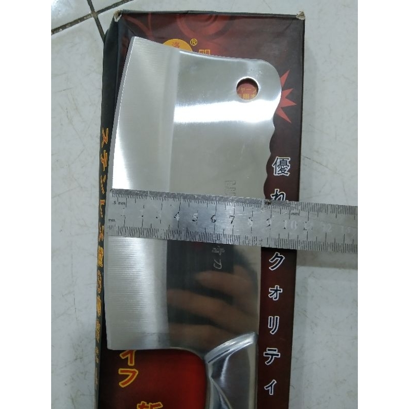 Pisau daging stainless tebal 4mm