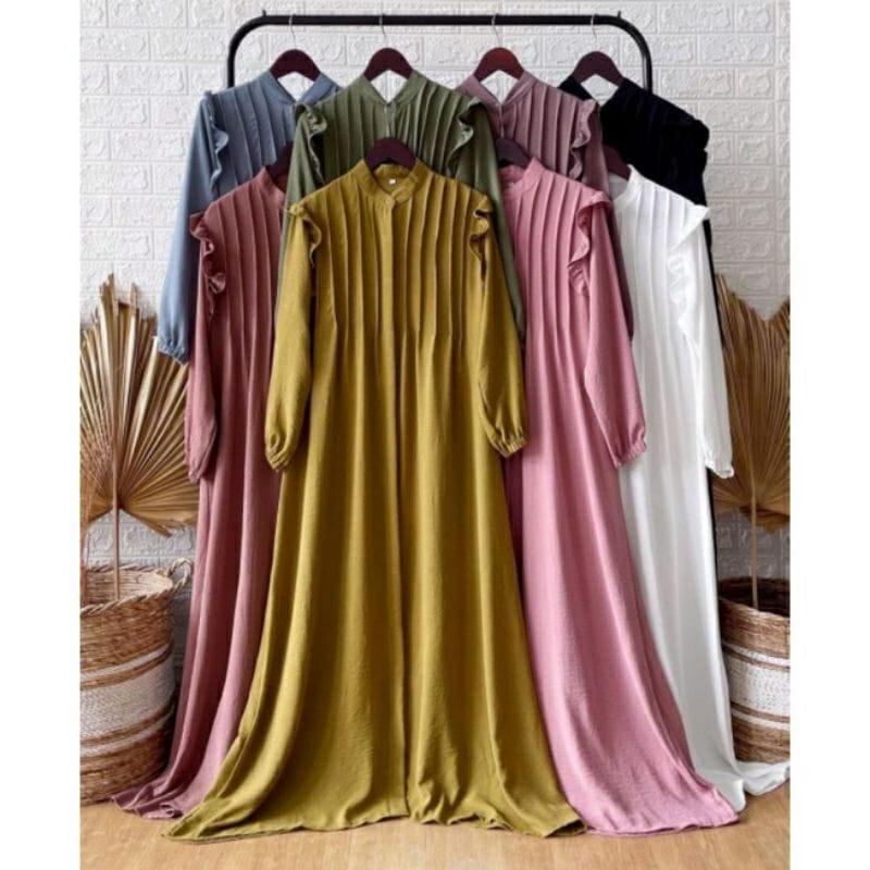 Gamis Habibah Terlaris dan Terbaru 2022//Gamis Trend Muslim Syar'i//Gamis Syar'i Remaja dan dewasa