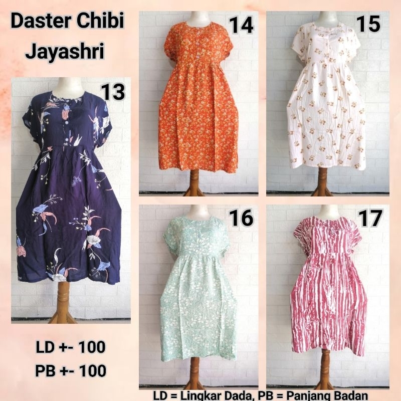 DASTER CHIBI LENGAN JAYASHRI LD +-100 PB +-100 ADEM BUSUI FRIENDLY RAYON PREMIUM 1KG MUAT 8PCS