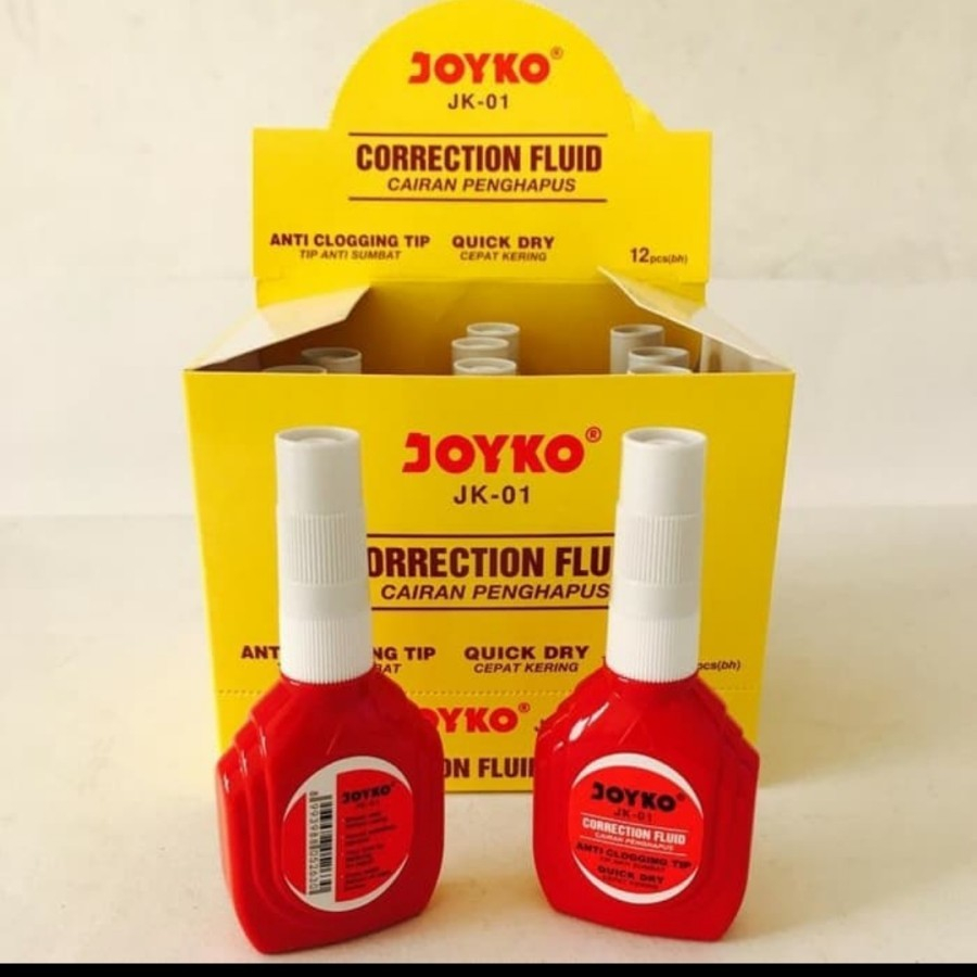 

Tipe X Correction Fluid Joyko JK-01 Tip ex Cair