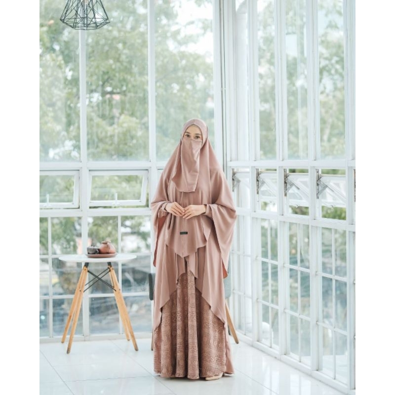 Gamis Brukat Victoria Set Mumtaz hijab