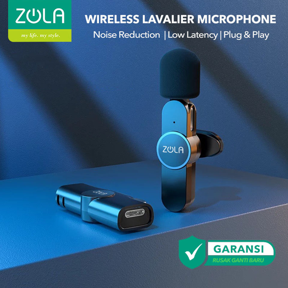 Zola Mic Wireless Smartphone Clip On Vlog Lavalier Microphone Wireless