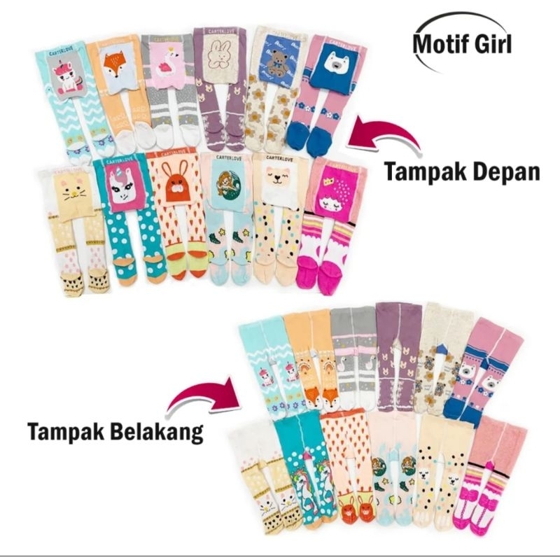 LEGGING TUTUP KAKI MOTIF KARTUN CARTER LOVE