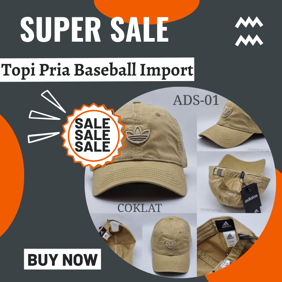 Topi Pria Baseball Import Bordir Premium Keren Laki Laki Terbaru Unik Logo Katun Golf Olahraga Baseb
