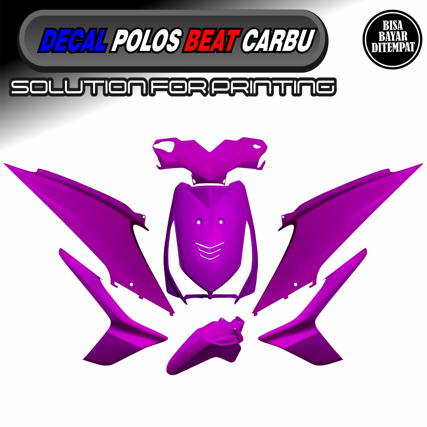 DECAL POLOS STICKER BEAT CARBU STRIPING DECAL POLOS BEAT