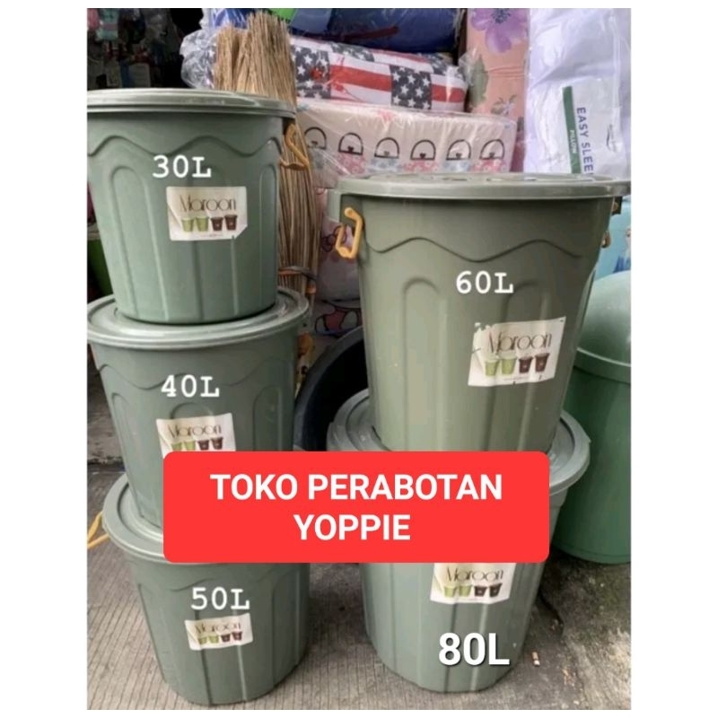 Ember plastik - ember tutup plastik - ember 80liter-60liter-40liter-30liter - ember besar - ember ta