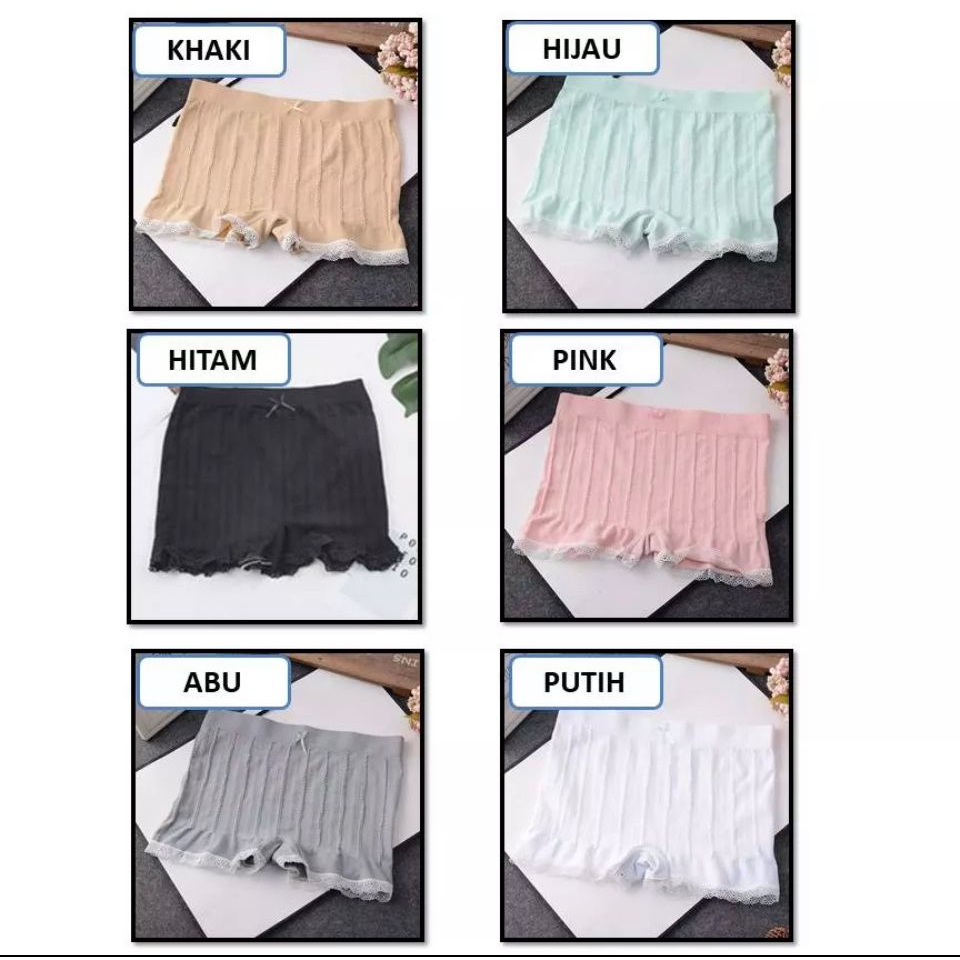 SS Celana Pendek Wanita Kolor Wanita Pakaian Dalam Short Underwear Seamless Import