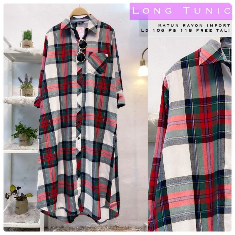 BISA COD//LONG TUNIK FLANEL PREMIUM//AKLEEMA LONG TUNIK BY NURAMA