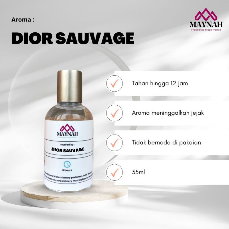 MAYNAH PERFUME - DIOR SAUVAGE / PARFUM PARFUME TAHAN LAMA PRIA WANITA REFILL