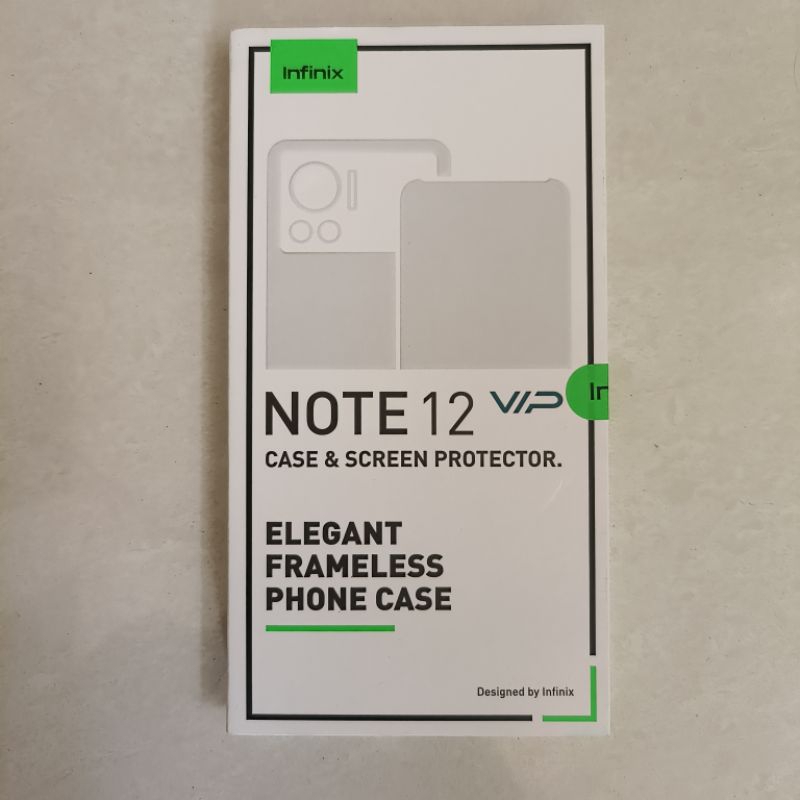 Case + Screen Protector Infinix Note 12 VIP Casing Original Antigores