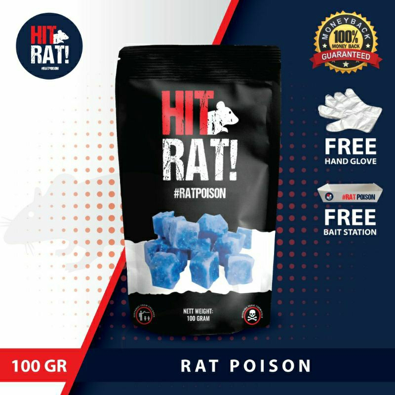 GROSIR HIT RAT 100 GRAM RACUN TIKUS AMPUH BASMI TIKUS HINGGA TUNTAS