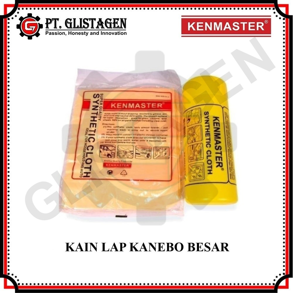 Kain Lap Kanebo / Lap Chamois / Synthetic Cloth Yellow Box Jumbo KENMASTER