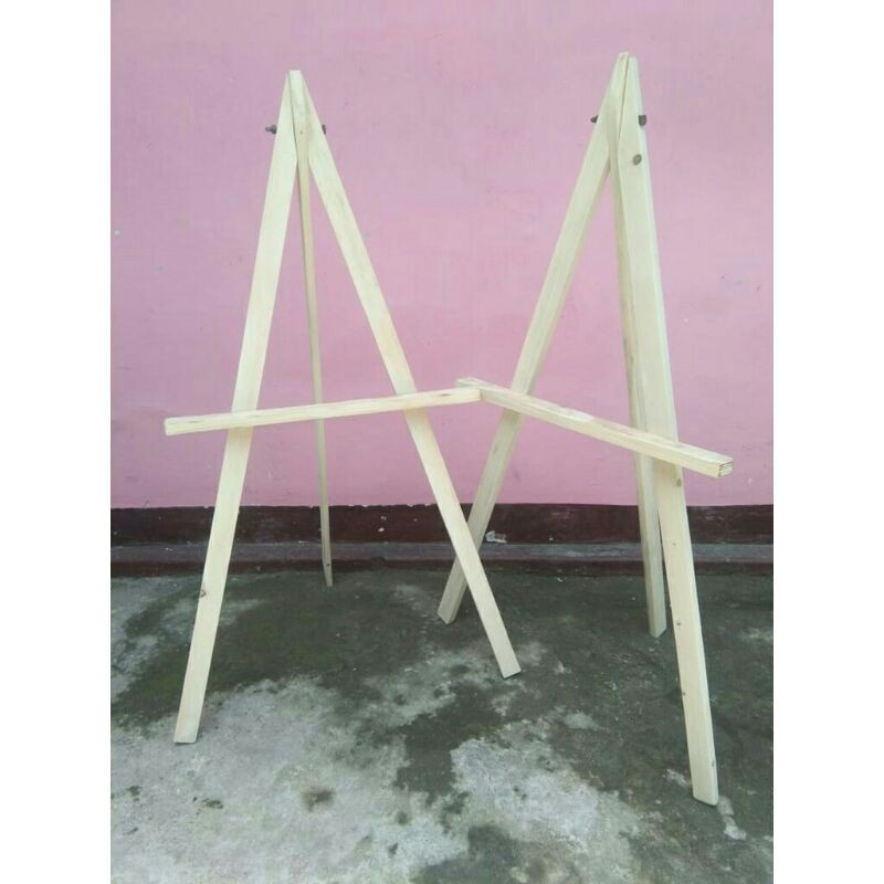 

Stand Kayu/Tripod Frame Foto/Stand Penyangga Kanvas Lukis Tinggi 150cm