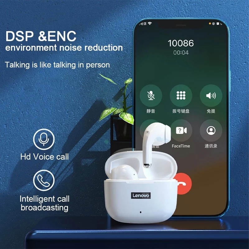 WTW Lenovo Earphone Bluetooth LP40 Pro True Wireless Bluetooth 5.1 TWS Earphone Gaming Noise Reduction Headset