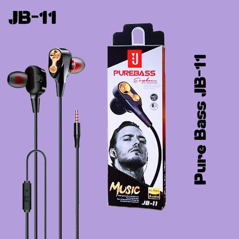 Headset Handsfree Branded Original Stereo Earphone+Microphon