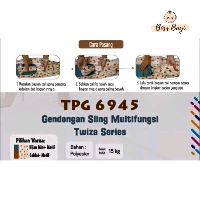 SNOBBY - Gendongan Bayi Twiza Series TPG6945