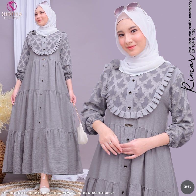 [READY] MARIAM • DINA DRESS BY SHOFIYA GAMIS DRESS  WANITA FASHION MUSLIM