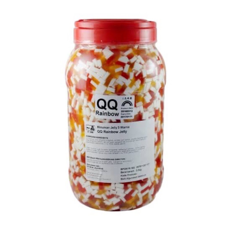 

Rainbow Jelly QQ Jelly Topping Minuman 3,2kg It Pin