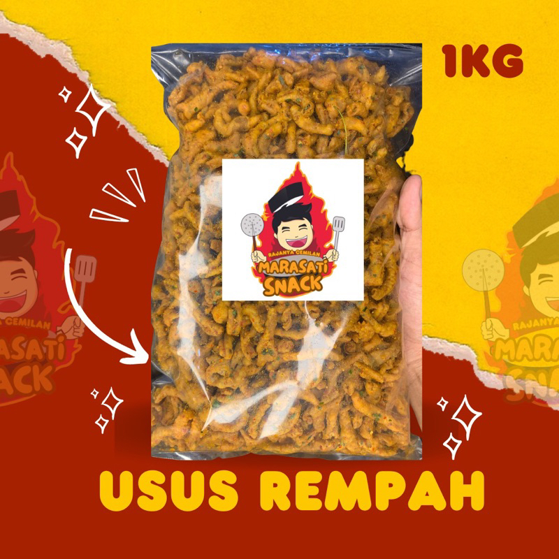 

Usus crispy rempah pedas daun jeruk 1kg Marasati Snack