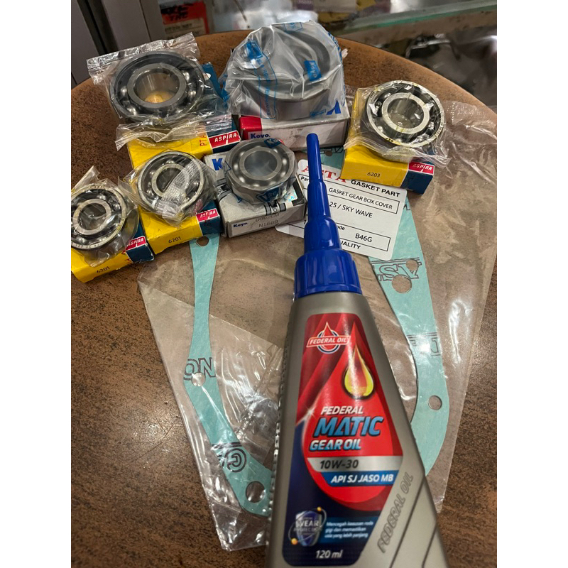 PAKET BEARING GEAR BOX ( LAHER GEAR BOX ) SPIN 125 / SKYWAVE / HAYATE