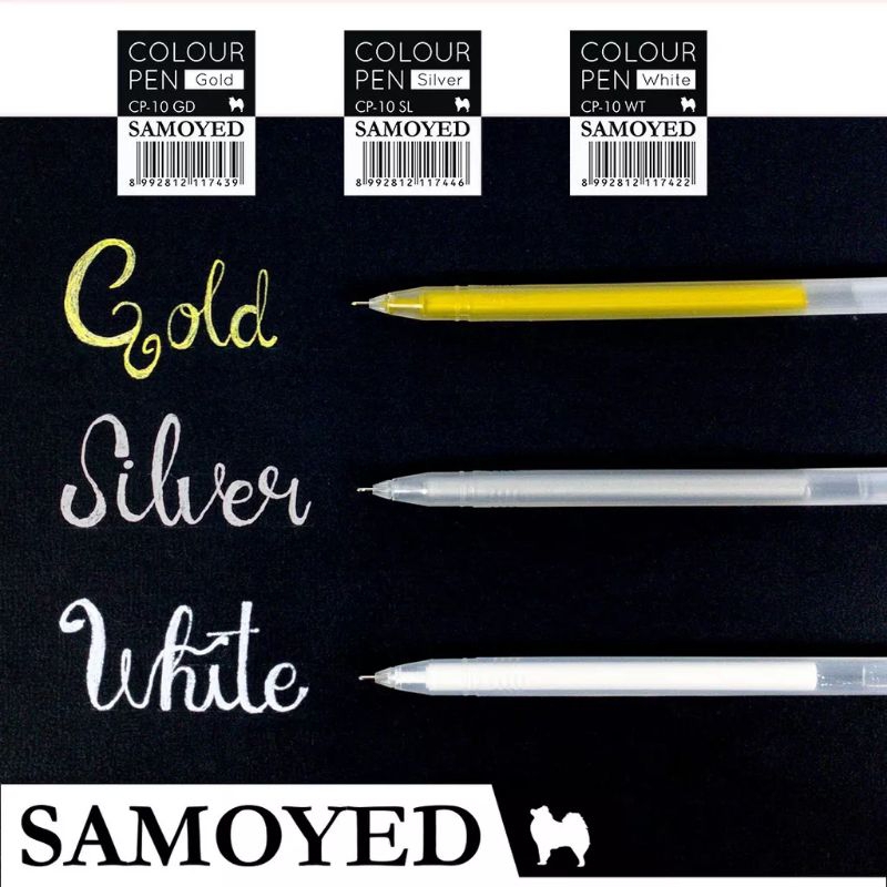

GEL INK PEN TINTA GOLD/SILVER/WHITE