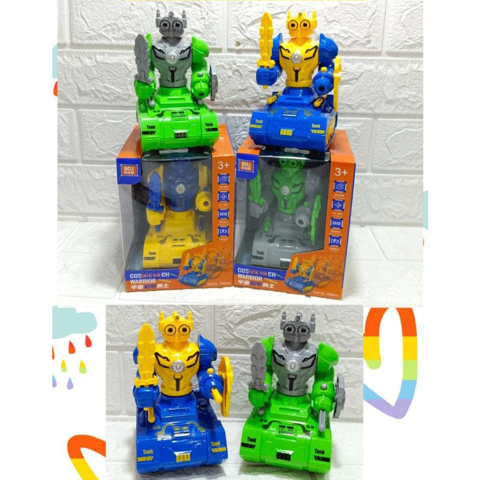 Mainan Mobil Robot Rotation Cosmic Karakter [ ROBOT TANK ] 88-17 Warna Random