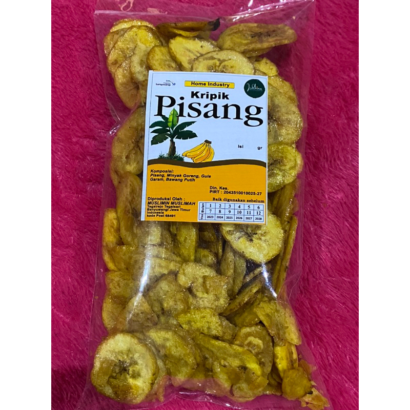 

keripik pisag bulat 1/4 ( 250 ) gram