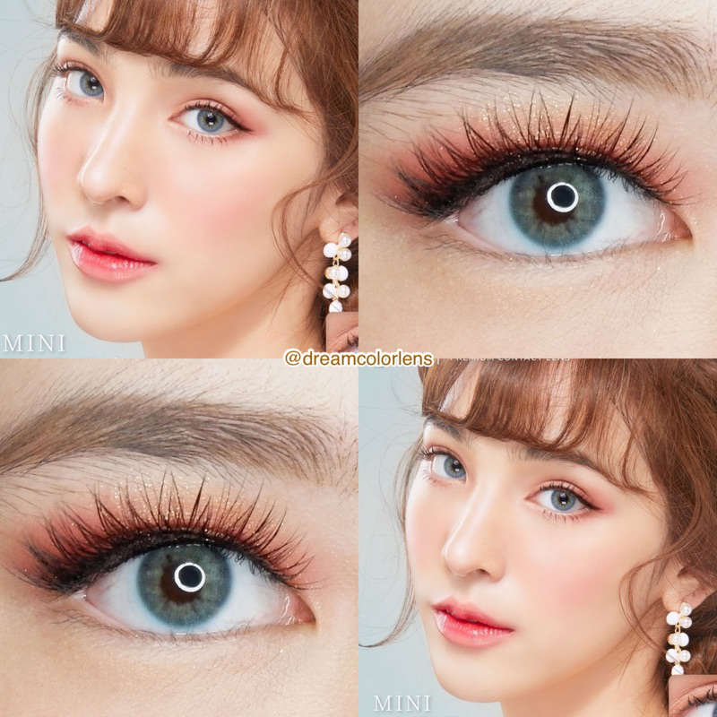 Softlens Kitty Kawaii Mini Ava Gray / Brown / Blue / Abu / Coklat / Biru Normal Minus Beda Minus