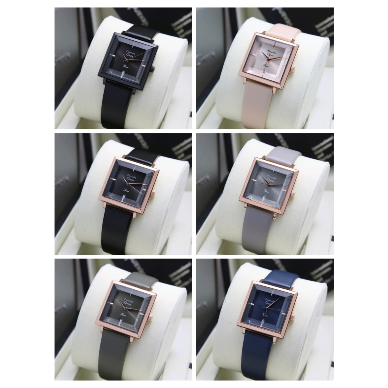 Jam Tangan Wanita AC Alexandre Christie 2987 ORIGINAL - Tali Kulit