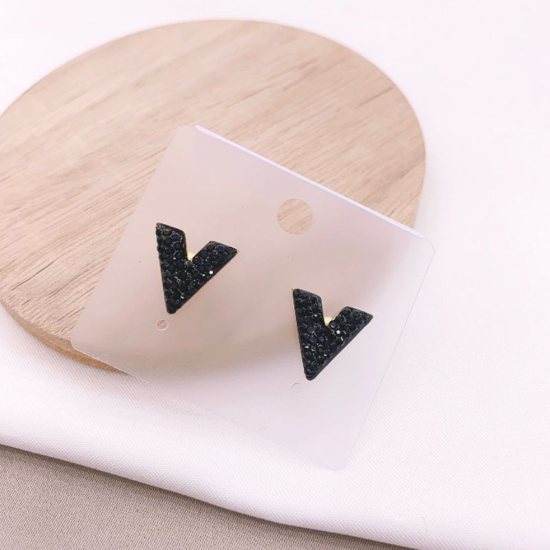 Anting Titanium Asli kilau mirip emas asli Premium Quality Anti Karat Anti Alergi Earling Branded Band Stainless Steel Ori An11