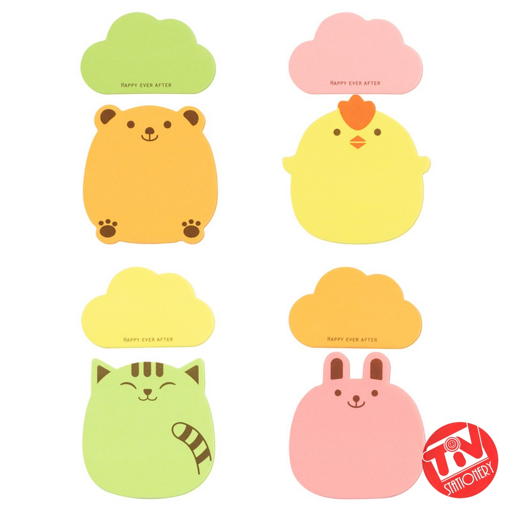 

Memo Tempel / Sticky Notes Deli Cloud+Animal Lucu