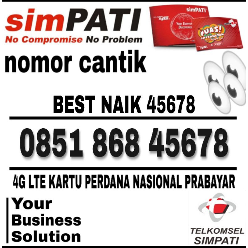 nomor cantik simpati 4G LTE seri kumpulan nomor cantik super