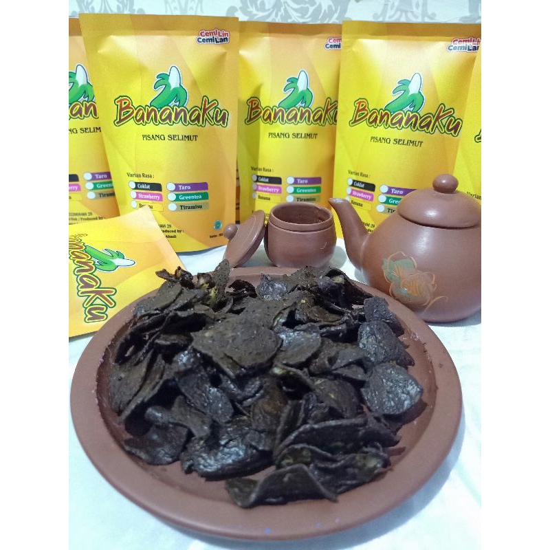 

[ TERMURAH ] BANANAKU pisang selimut rasa coklat , berat isi 80 gr
