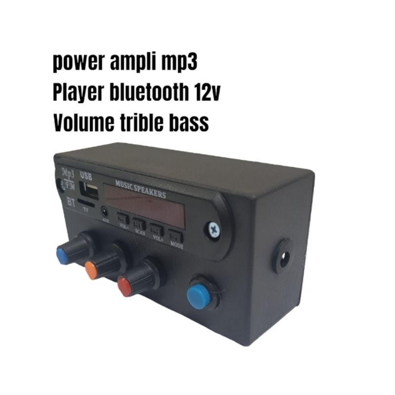 AEBDG AMPLI MINI BLUETOOTH 12VOLT VOLUME TRIBLE BASS / Ampli Mp3 player (Bluetooth, USB, Memory card