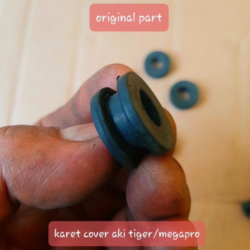 karet cover aki tiger megapro original bawaan motor