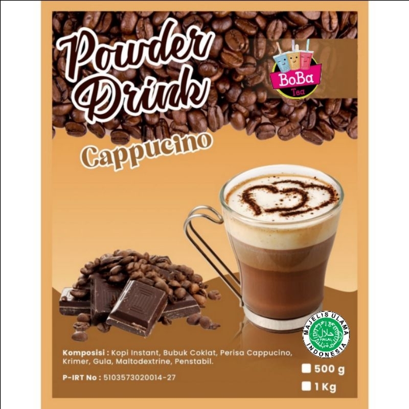 [1kg Reguler] Bubuk Minuman Rasa Cappucino 1 KG