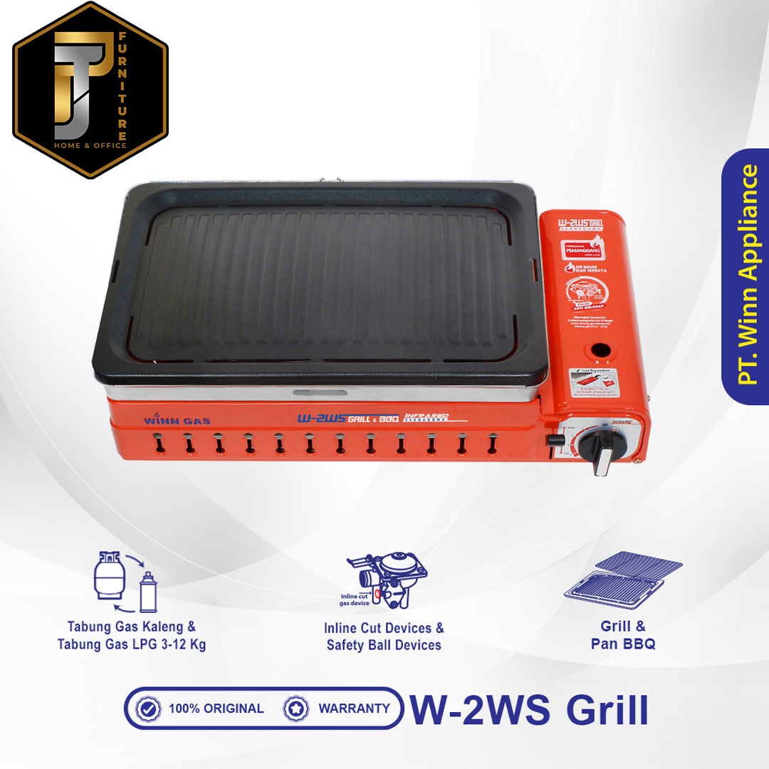 KOMPOR GAS PORTABLE - WINN GAS PORTABLE GRILL & BBQGAS STOVE W2WS MURAH PONTIANAK