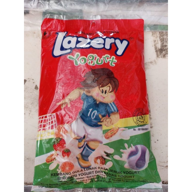 

Lazery Yogurt Permen Rasa Jeruk Stroberi Nanas 100 Gr