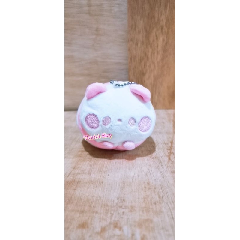 Boneka ganci Mochi Fuwa KoroKoro Panda Candy Pink