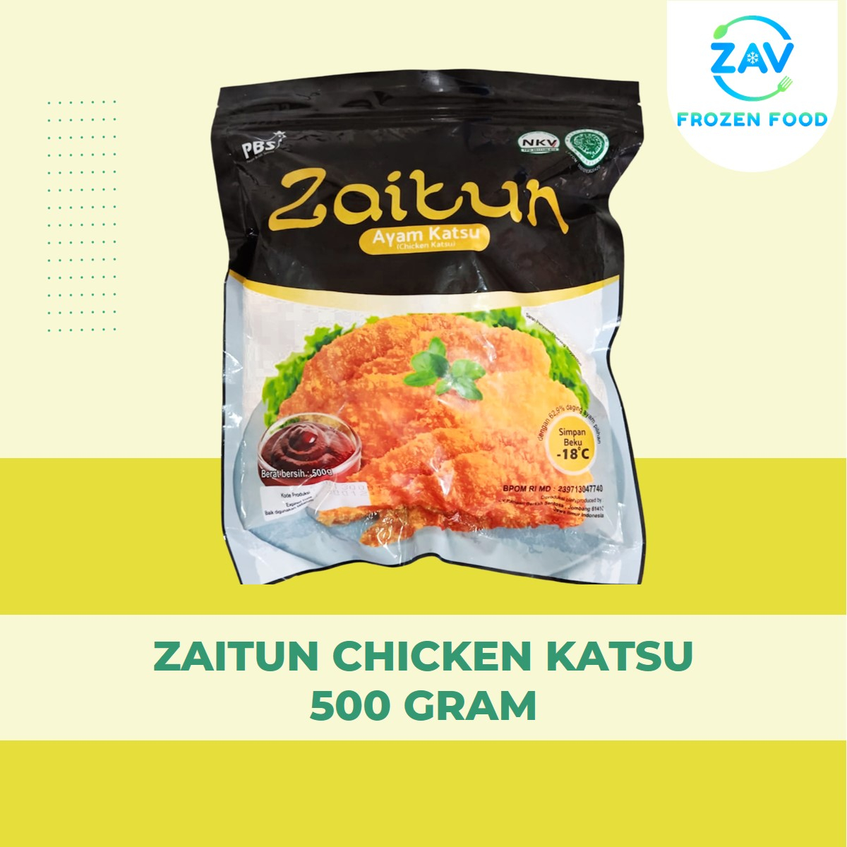 

ZAITUN CHICKEN KATSU 500 GRAM