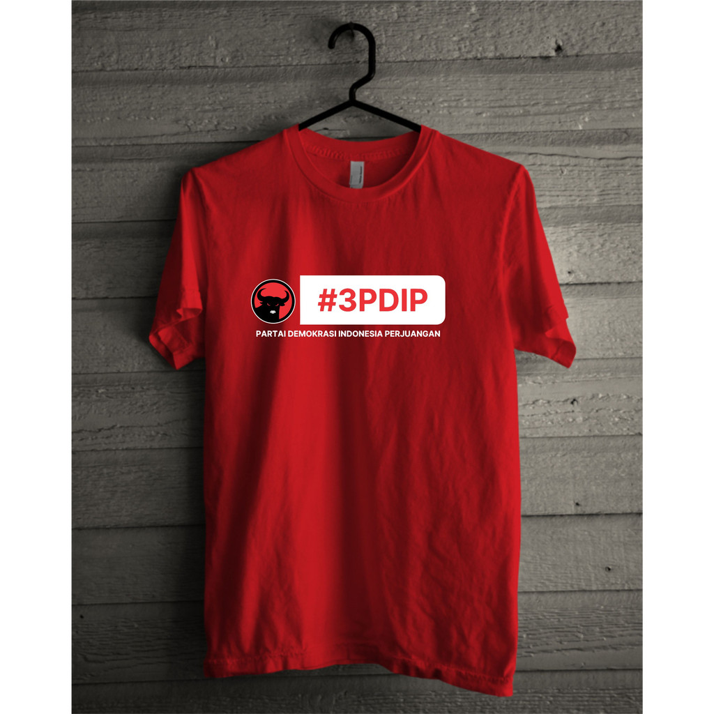 Kaos Partai PDI Perjuangan Pemilu 2024 Baju Pria Wanita