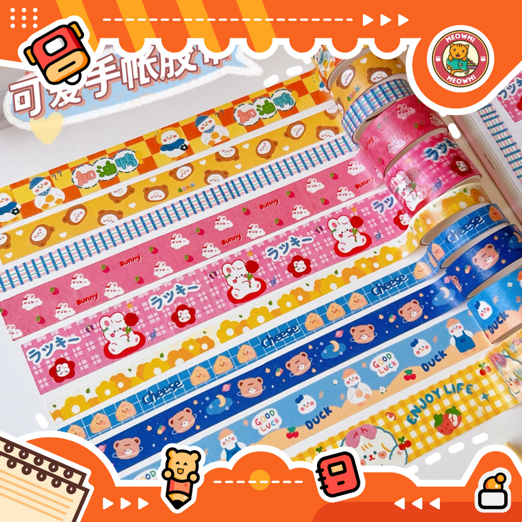 

Washi Tape Deco Aesthetic Cute 5 rolls in 1 box DT0021