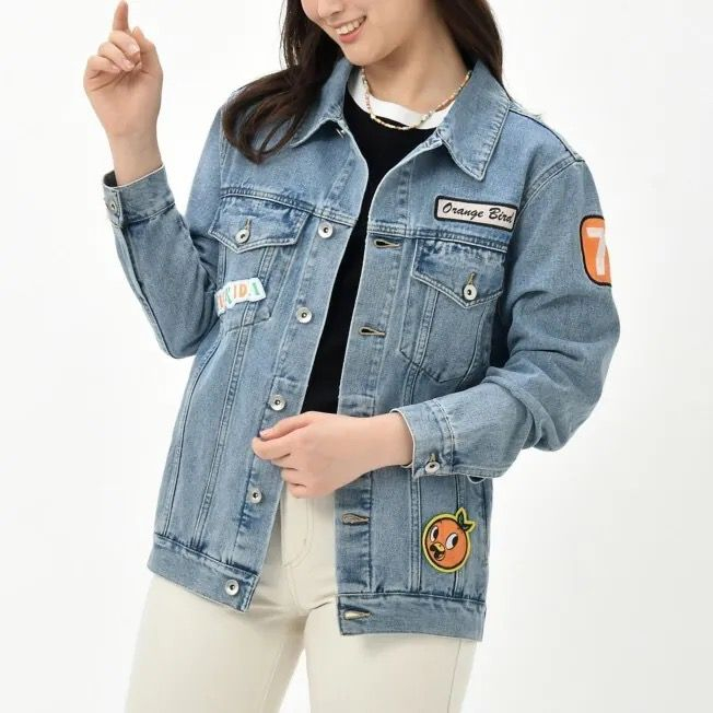 W*lt disney orange bird jacket denim