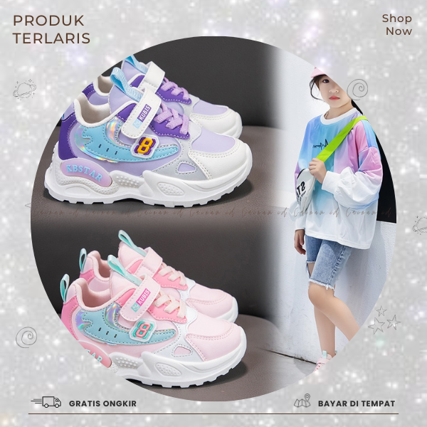 FREE DUS Sepatu sneakers anak cewek import model terbaru SP_69] sepatu anak perempuan sneakers anak 