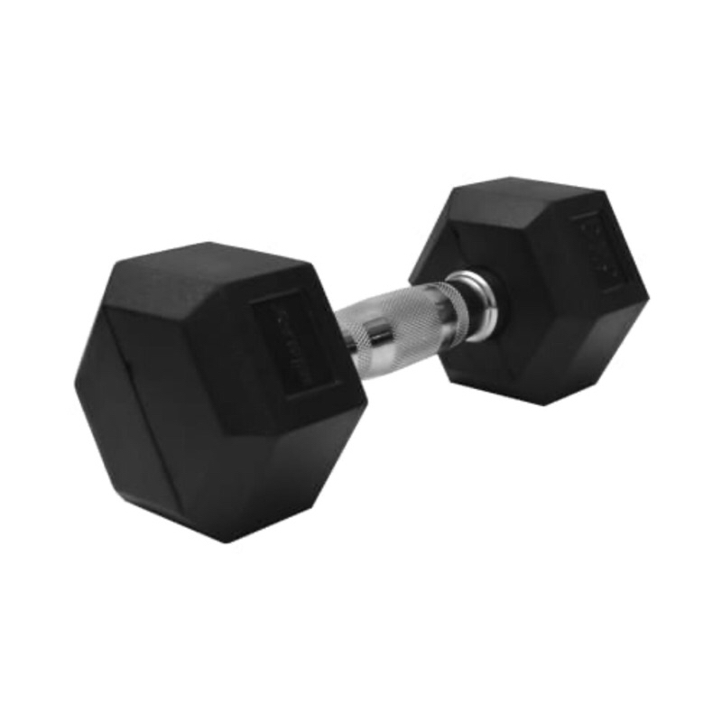 BERWYN DUMBBELL 2 &amp; 5KG HITAM/ACE BARBEL KARET HEXAGONAL 2&amp;5 KG/ACE HEX RUBBER  DUMBBELL 5KG BLACK