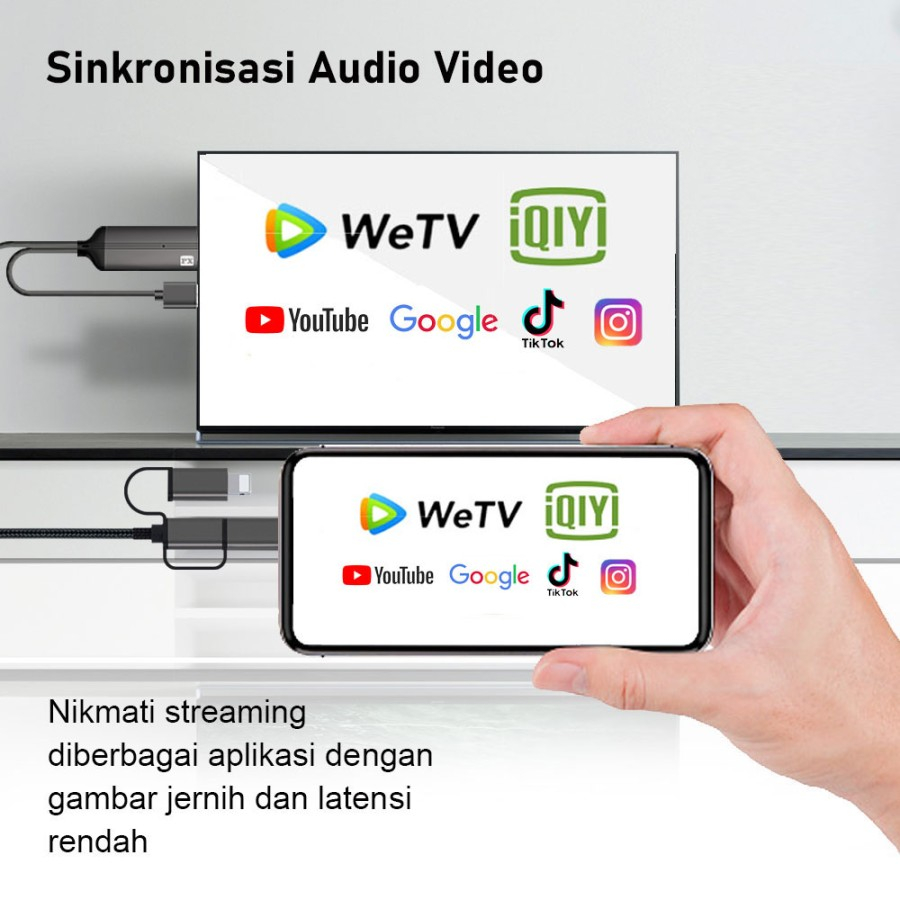 PX Kabel MHL HDMI USB/Micro/Lightning Converter 3in1 2M MHA-130 Type C